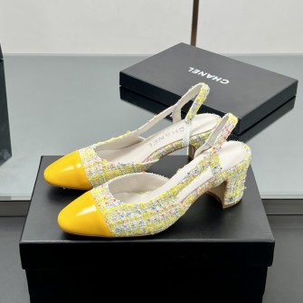 CHANEL 샤넬 트위드 발레리나 플랫 FF003