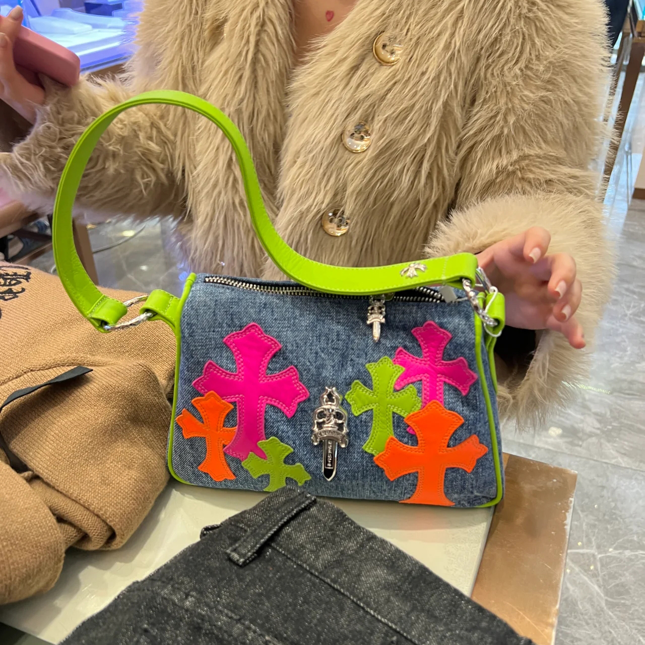 CHROME HEARTS 크롬하츠 Chicken Nugget bag 너겟백 K680 미듐