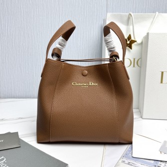 Dior 디올 블루오블리크 라피아 샴브레이 버킷백 스몰