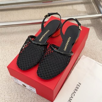 Ferragamo 페레가모 Mesh slingback 샌들 2507141819